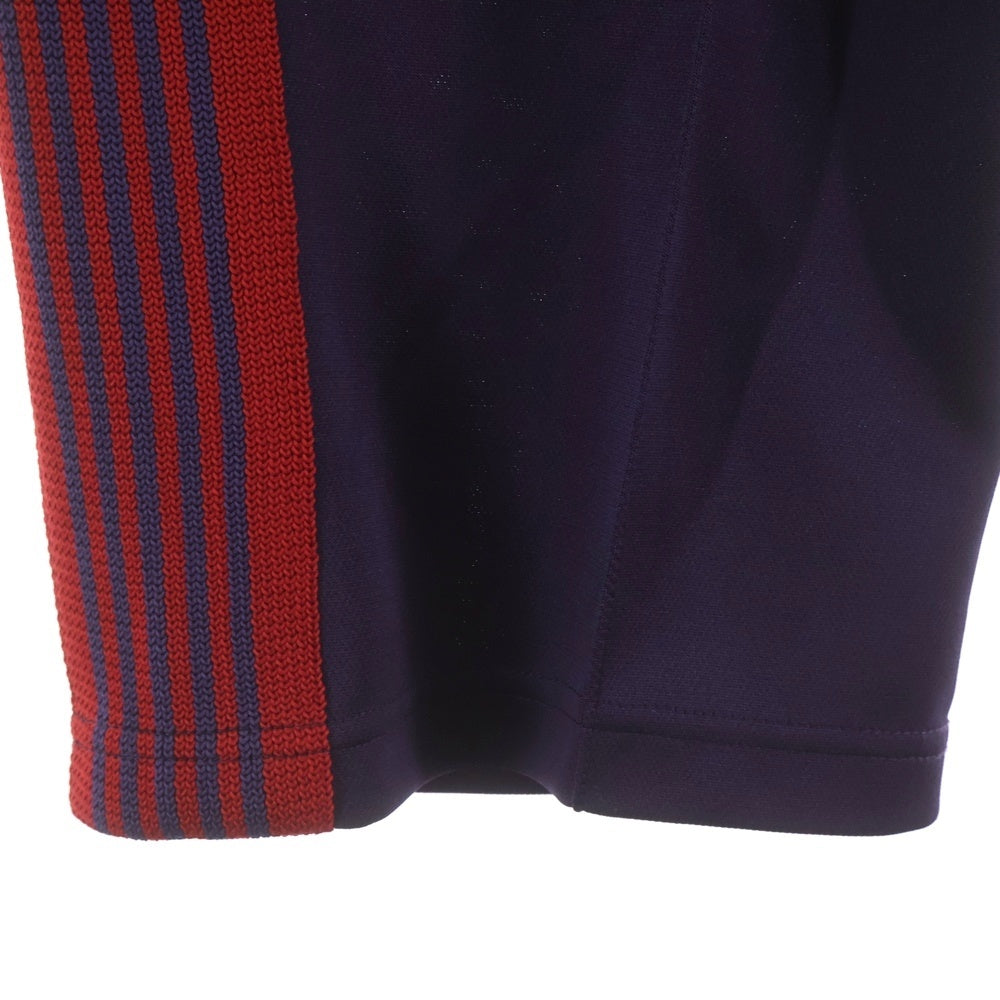Needles(ニードルス) 22AW POLY SMOOTH TRACK PANT ポリ スムース ロゴデザイン トラックパンツ パープル LQ229