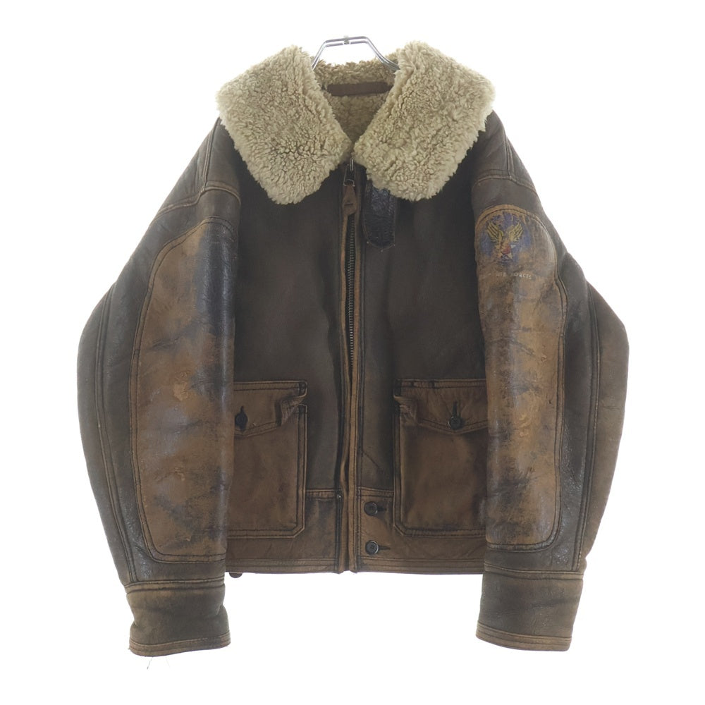 AVIREX(アヴィレックス) WINTTER FLYING JACET ムートン ウィンター フライジャケット ブラウン AN5553-AN-J-4