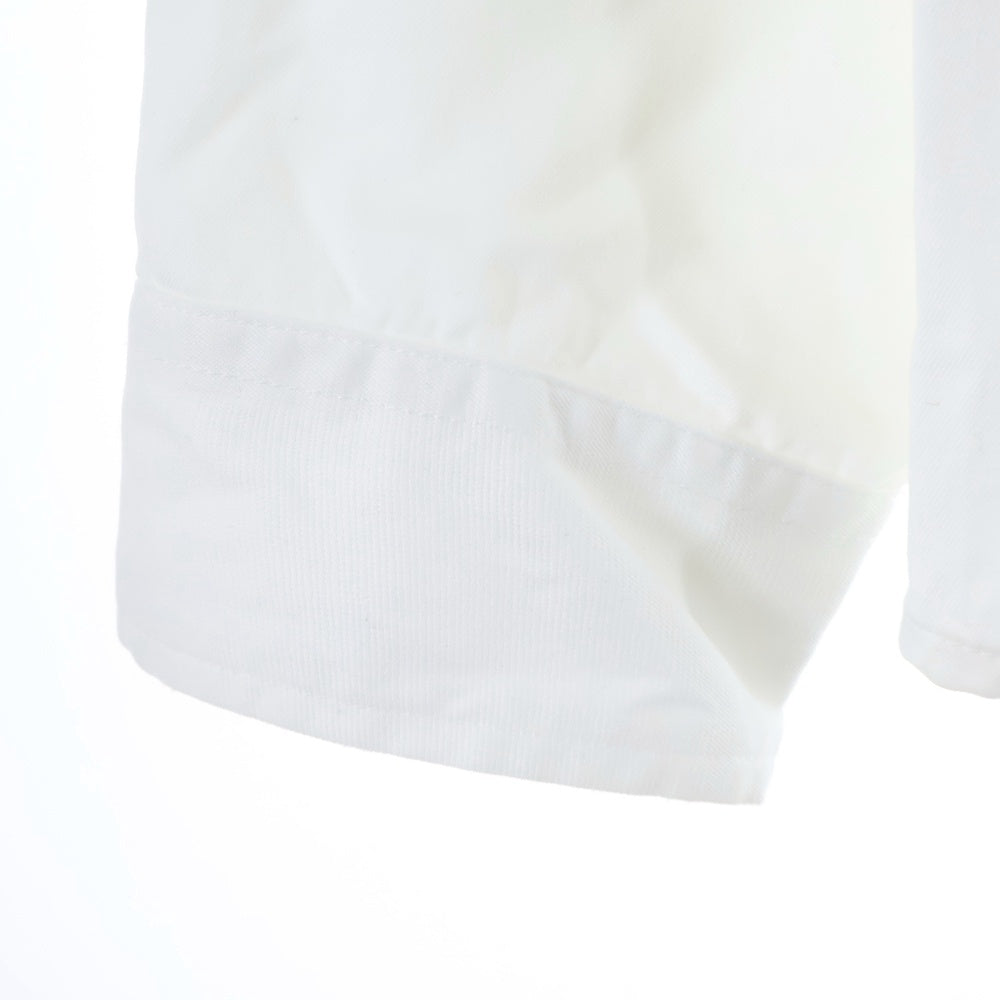 SUPREME(シュプリーム) 21SS ×Cotton Twill Shirt ナイキ ロゴエンブロイダリー レギュラーカラー コットン ツイル 長袖シャツ ホワイト DC1083-133