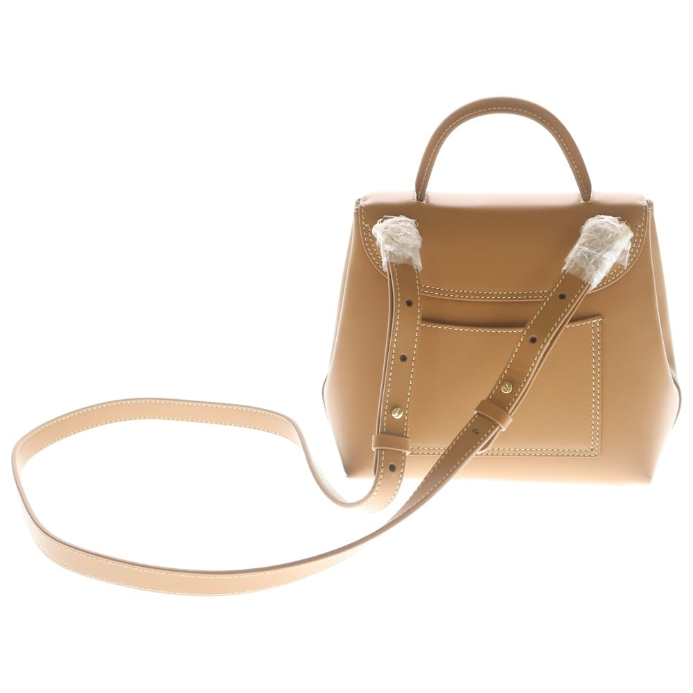 Polene(ポレーヌ) Numero Un Nano レザー 2WAY ハンド ショルダーバッグ ブラウン レディース