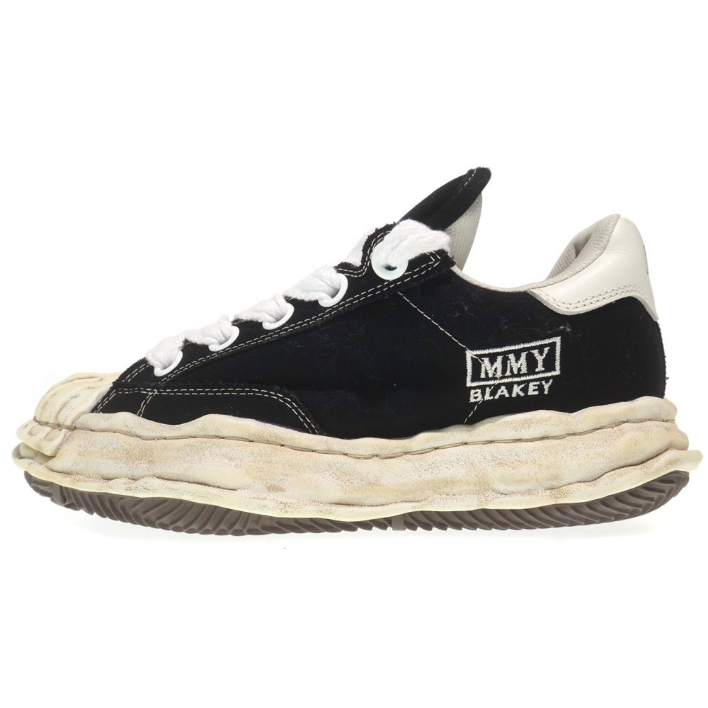 MAISON MIHARAYASUHIRO(メゾンミハラヤスヒロ) 25AW BLAKEY PUF CANVAS LOW ブレイキー キャンバス ローカットスニーカー ブラック A13FW730