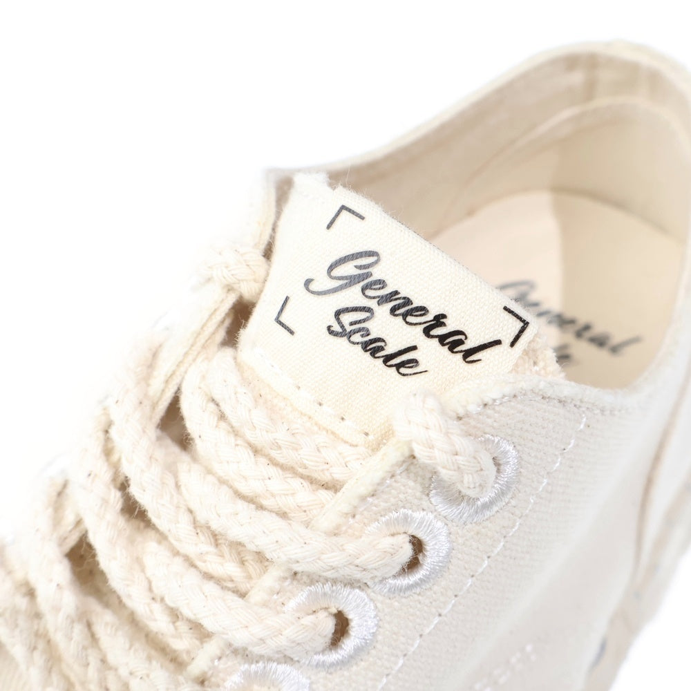 MAISON MIHARAYASUHIRO(メゾンミハラヤスヒロ) 23AW GENERAL SCALE PAST Vintage Like Sole Canvas Shoes ジェネラルスケール キャンバス ローカットスニーカー ホワイト S12FW702