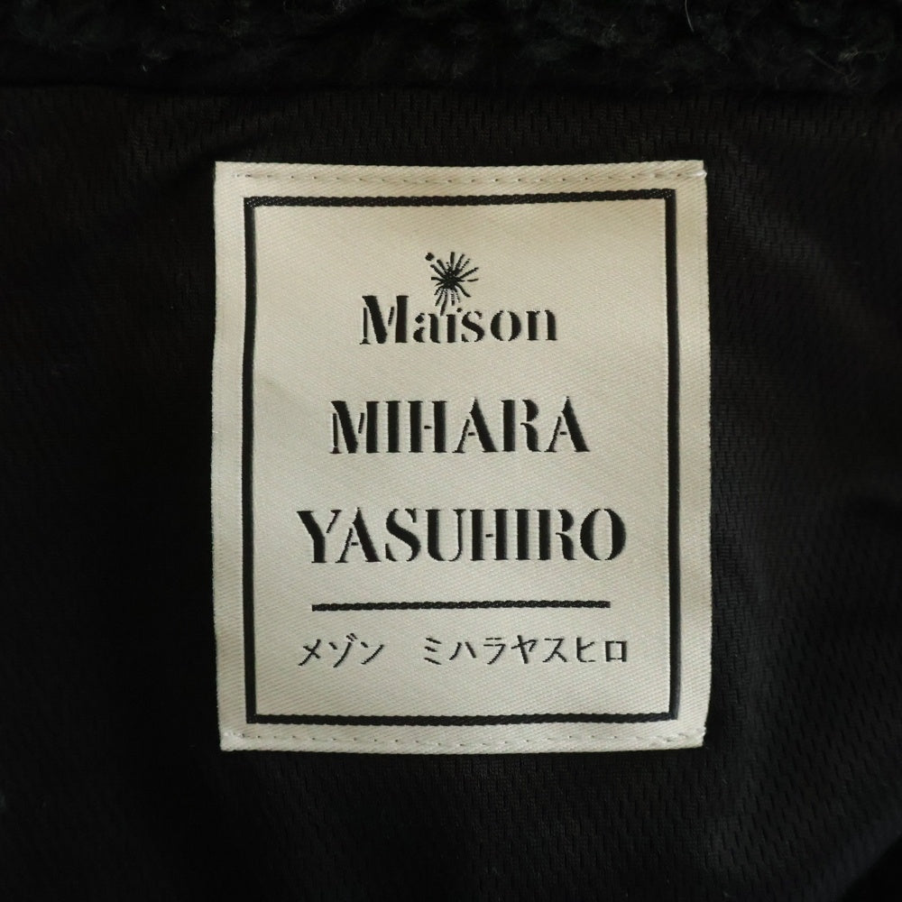 MAISON MIHARAYASUHIRO(メゾンミハラヤスヒロ) 24AW huge boa blouson ジップアップ ヒュージボアブルゾン ボアジャケット ブラック A13BL591