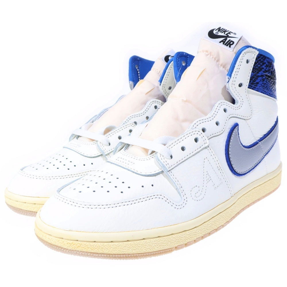 NIKE(ナイキ) ×AWAKE NY JORDAN AIR SHIP PE SP アウェイク ニューヨーク ジョーダン1 エアシップ ハイカットスニーカー ホワイト/ブルー US10.5/28.5cm FN8675-104