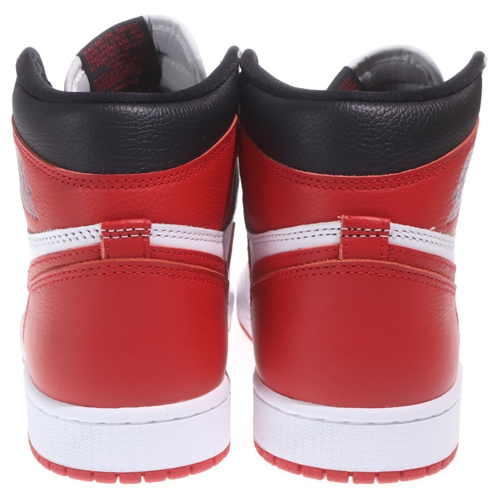 NIKE(ナイキ) AIR JORDAN 1 RETRO HIGH OG HERITAGE エアジョーダン1 レトロ ヘリテージ ハイカットスニーカー ホワイト/レッド US10.5/28.5cm 555088-161