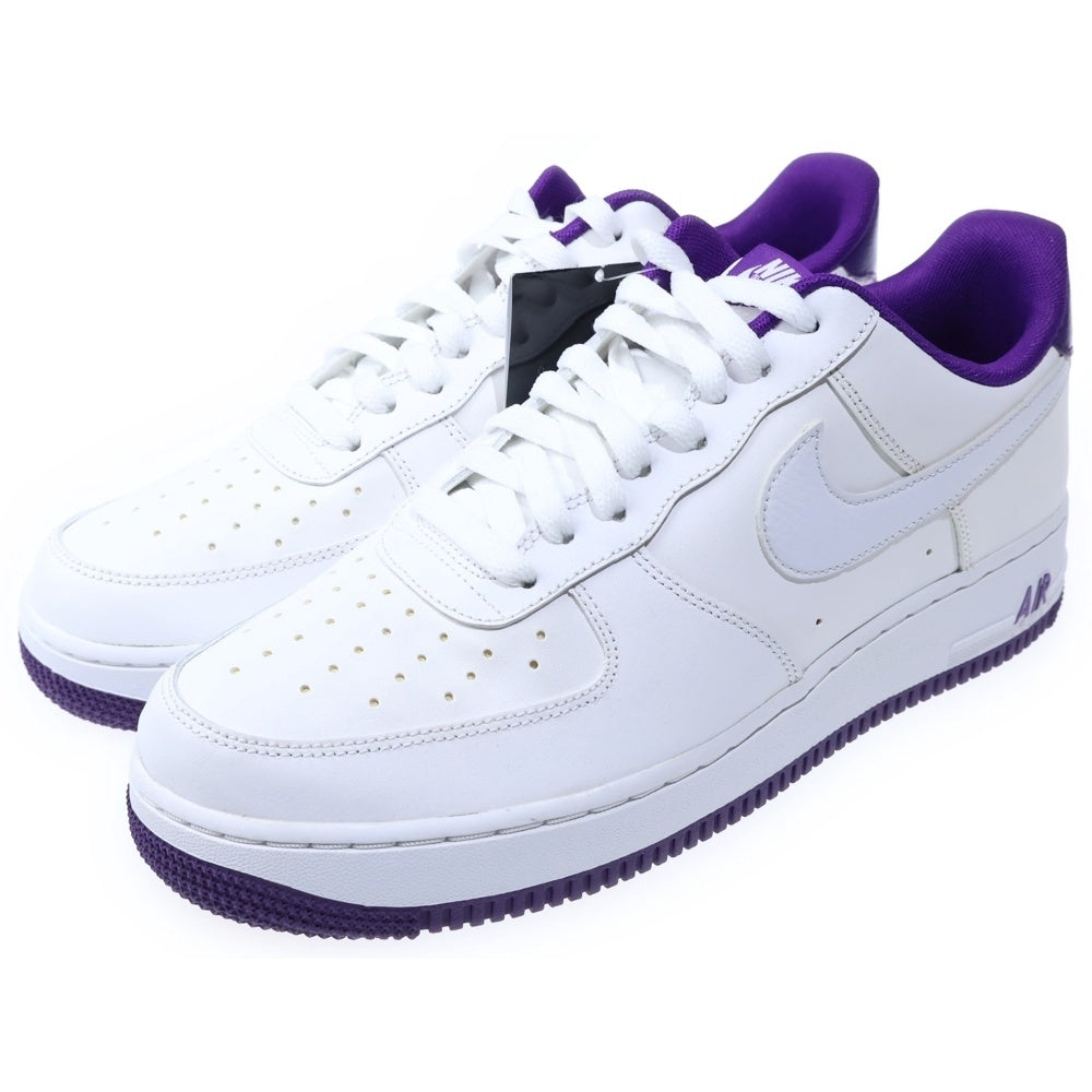NIKE(ナイキ) AIR FORCE 1 LOW 07 VOLTAGE PURPLE エアフォース1 ヴォルテージパープル ローカットスニーカー ホワイト US9.5/27.5cm CJ1380-100
