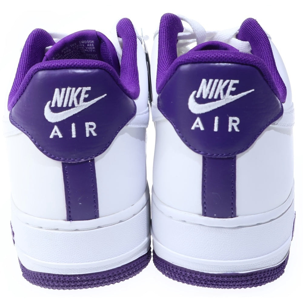 NIKE(ナイキ) AIR FORCE 1 LOW 07 VOLTAGE PURPLE エアフォース1 ヴォルテージパープル ローカットスニーカー ホワイト US9.5/27.5cm CJ1380-100