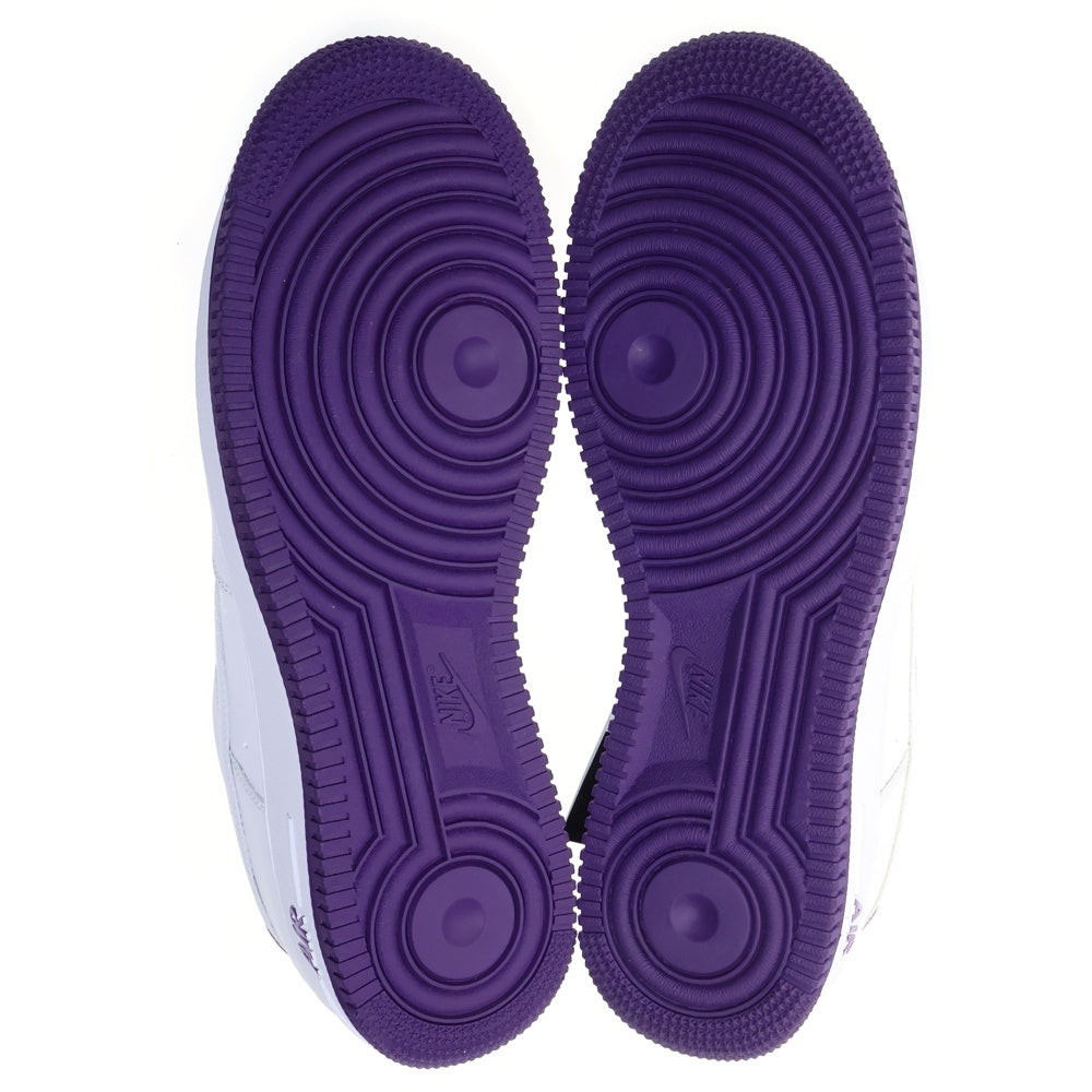 NIKE(ナイキ) AIR FORCE 1 LOW 07 VOLTAGE PURPLE エアフォース1 ヴォルテージパープル ローカットスニーカー ホワイト US9.5/27.5cm CJ1380-100