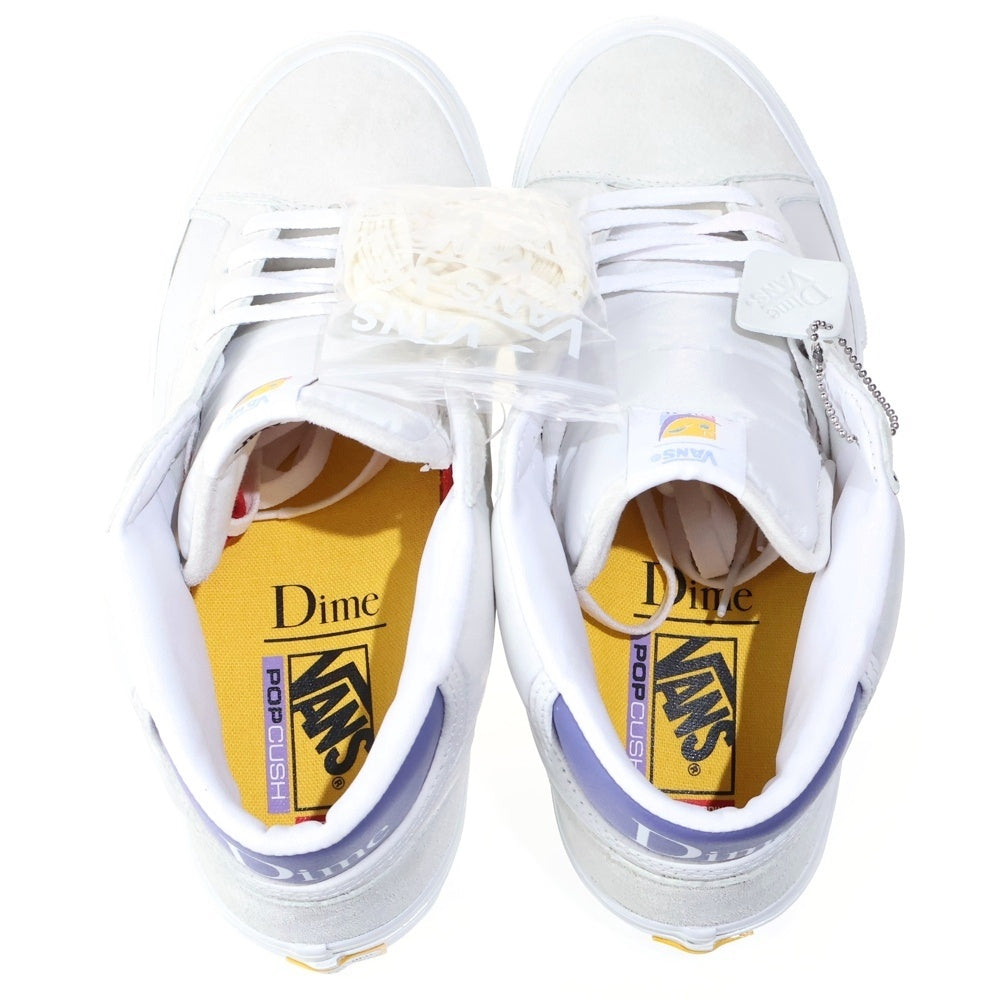 VANS(ヴァンズ) ×DIME SKATE MID SKOOL L ダイム スケート スクール ミッドカットスニーカー ホワイト US10.5/28.5cm VN0A5KQY5VK