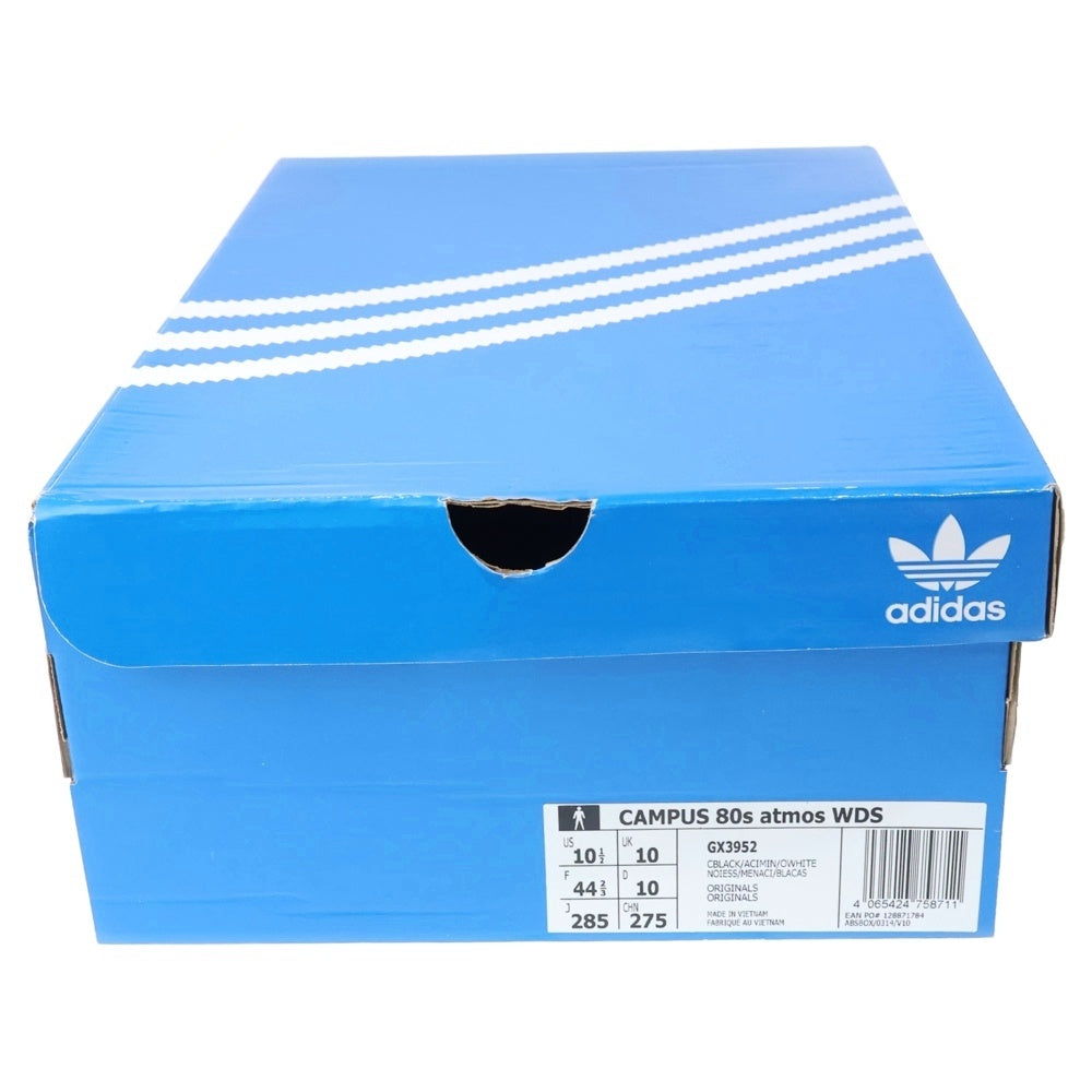 adidas(アディダス) ×WIND AND SEA ×ATMOS CAMPUS 80S ウィンダンシー アトモス キャンパス ローカットスニーカー ブラック/ブルー US10.5/28.5cm GX3952