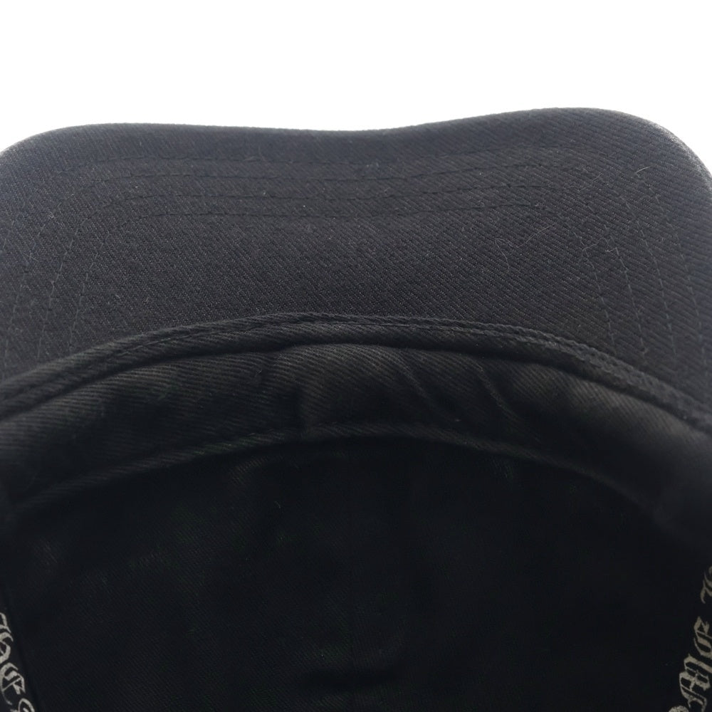 CHROME HEARTS(クロムハーツ) BASEBALL TRUCKER CAP ホースシューロゴエンブロイダリー クロスボール 6パネル トラッカー ベースボールキャップ ブラック