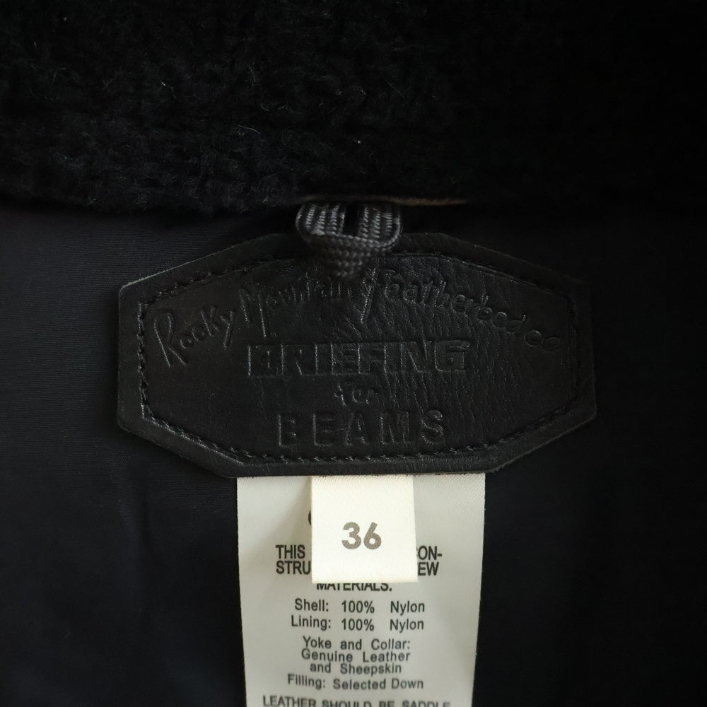 ROCKY MOUNTAIN(ロッキーマウンテン) ×BRIEFING ×BEAMS Christy Vest クリスティベスト ブリーフィング ビームス クリスティーダウンベスト ブラック 290-172-02