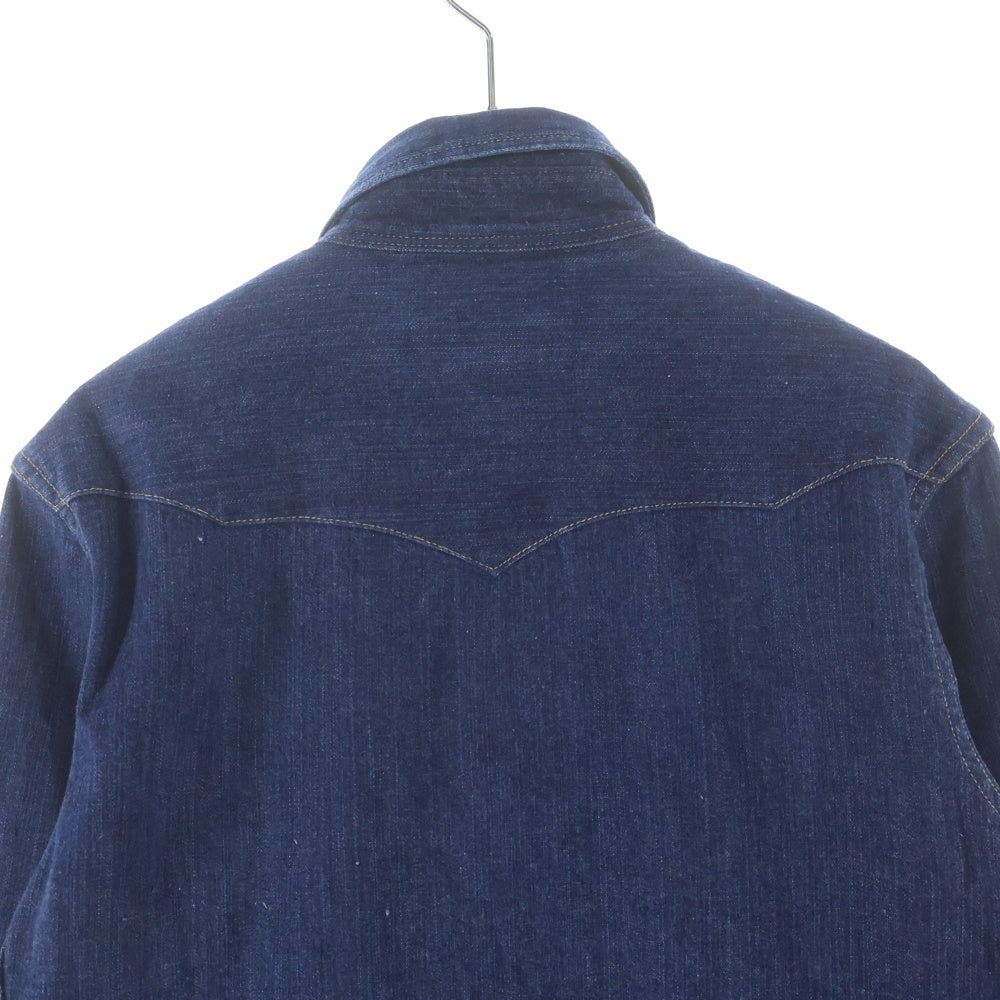 RRL(ダブルアールエル) デニム長袖ウェスタンシャツ インディゴ HS-RD-YM-0130