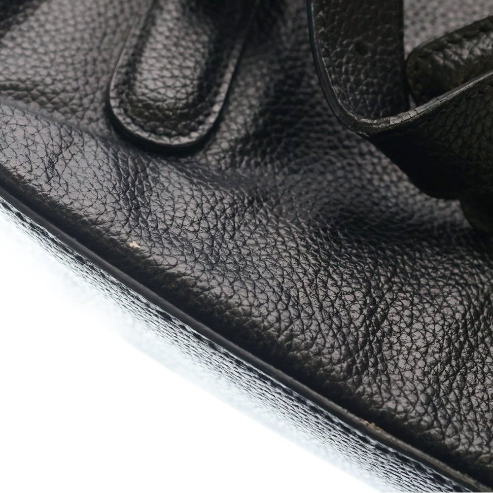 THOM BROWNE(トムブラウン) Black Leather Buckle Backpack バックル レザーバックパック リュック ブラック