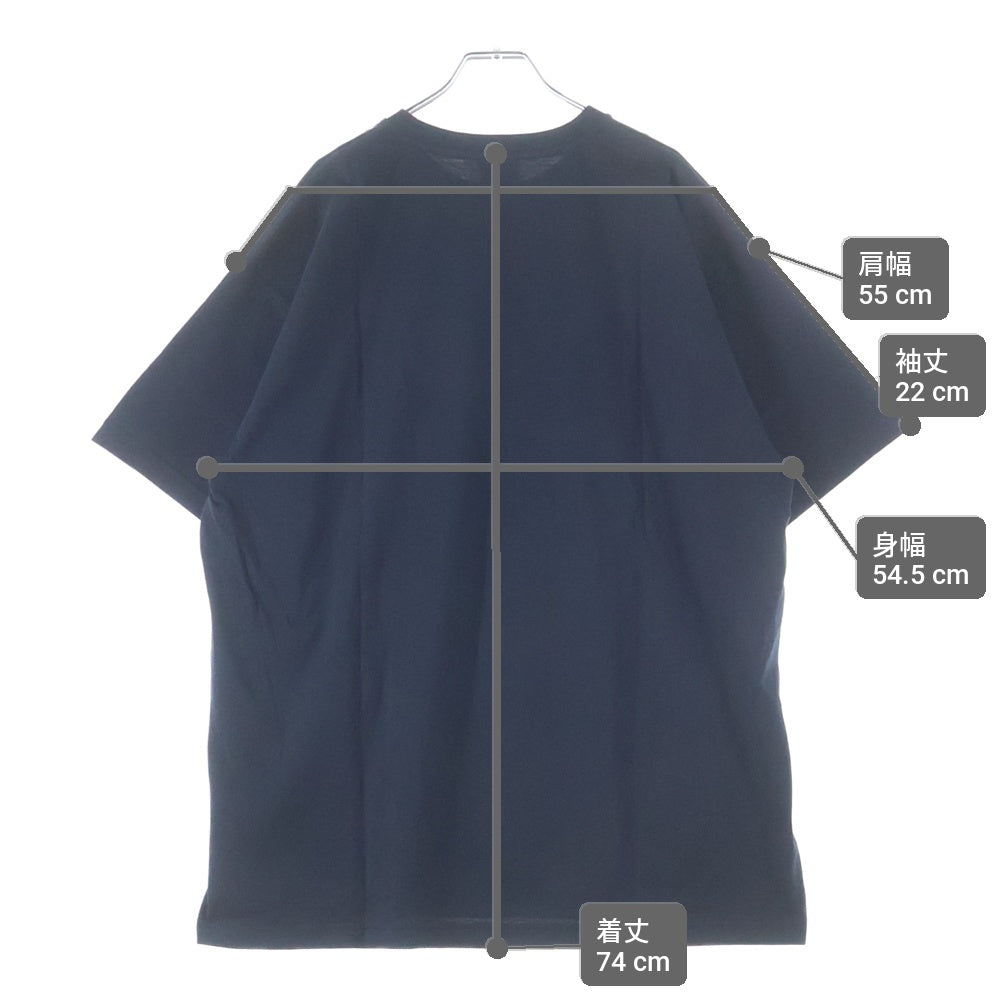 WTAPS(ダブルタップス) 25SS HG SS COTTON ロゴプリント クルーネック 半袖Tシャツ カットソー ネイビー 251ATDT-STM07S