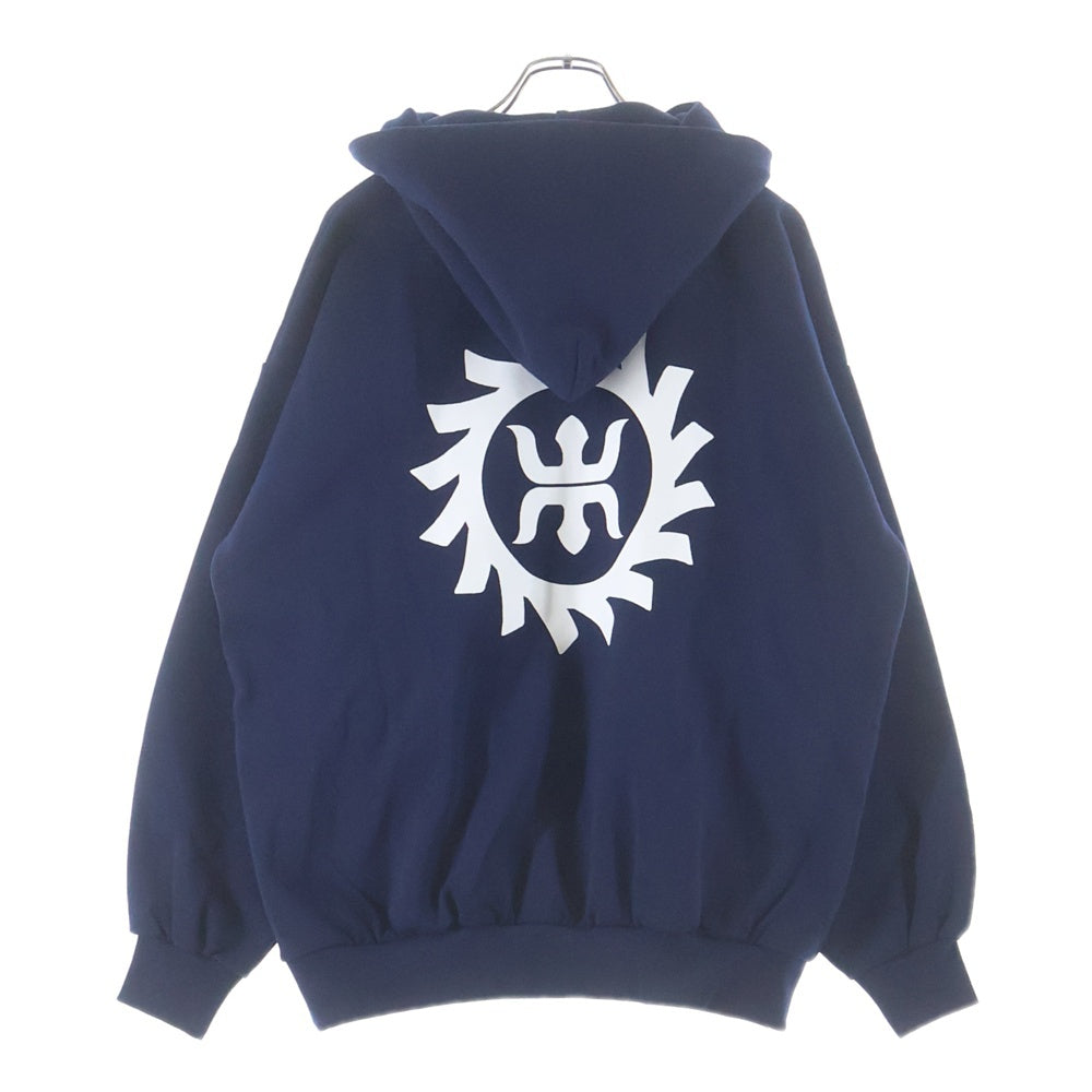 WTAPS(ダブルタップス) 25AW MON HOODY COTTON 両面プリント スウェット プルオーバーパーカー ネイビー 252ATDT-HPM03S