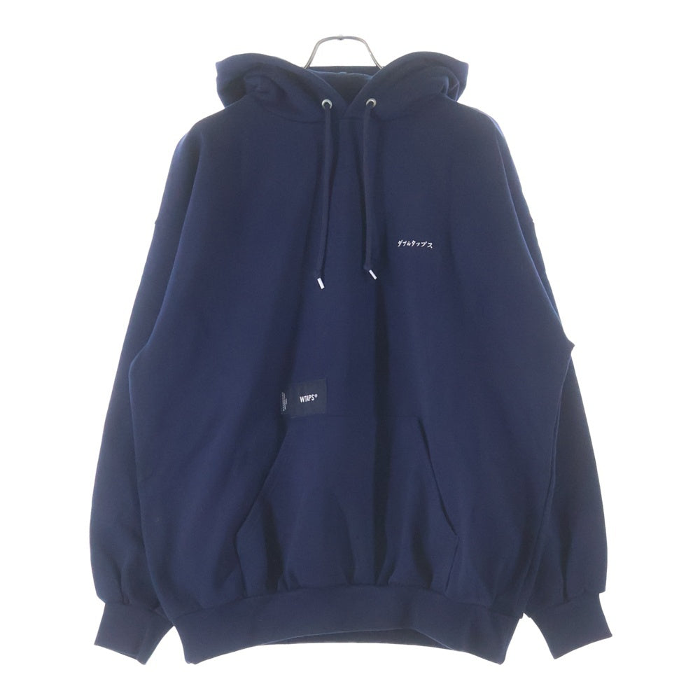 WTAPS(ダブルタップス) 25AW MON HOODY COTTON 両面プリント スウェット プルオーバーパーカー ネイビー 252ATDT-HPM03S