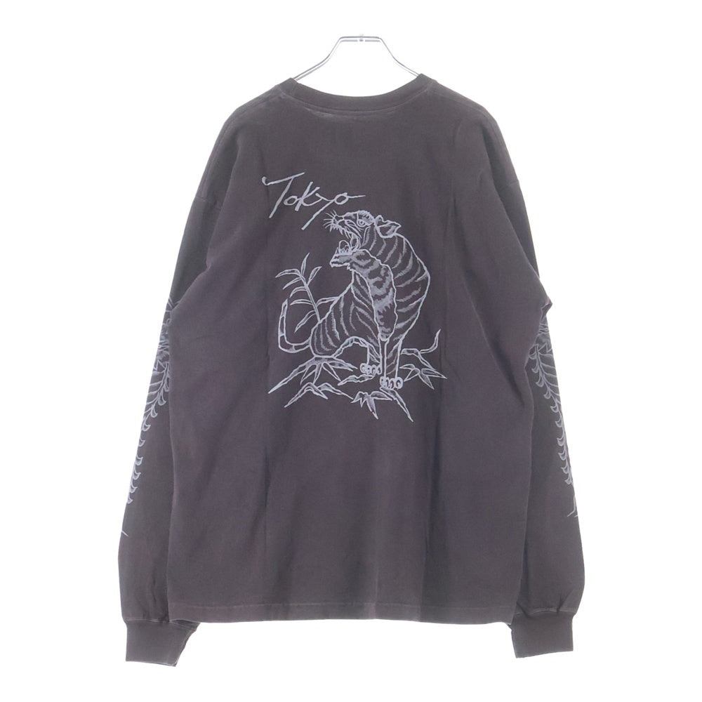 NEIGHBORHOOD(ネイバーフッド) 25AW NH . TEE LS-14 両面プリント クルーネック 長袖Tシャツ カットソー ブラウン 252PCNH-LT14