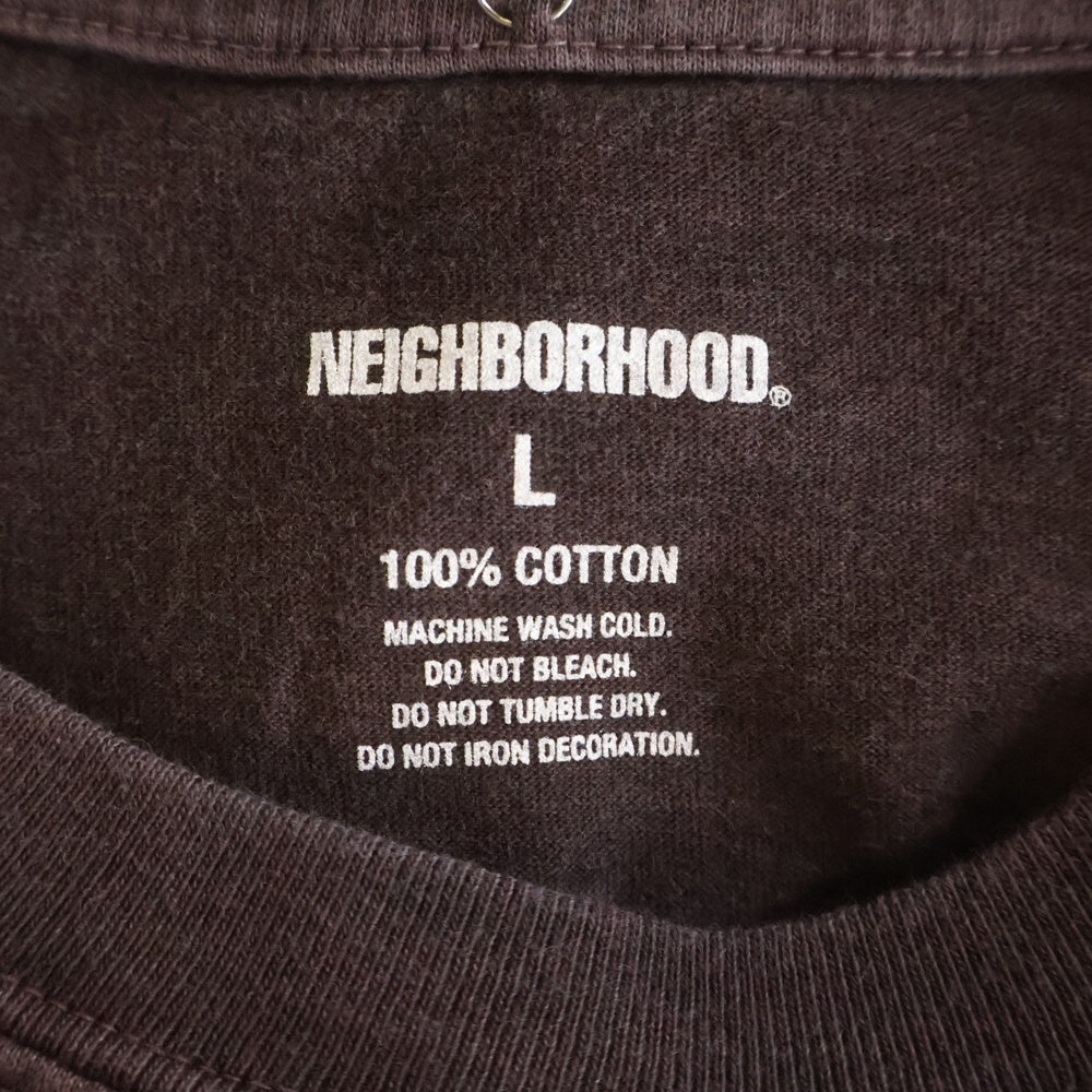 NEIGHBORHOOD(ネイバーフッド) 25AW NH . TEE LS-14 両面プリント クルーネック 長袖Tシャツ カットソー ブラウン 252PCNH-LT14