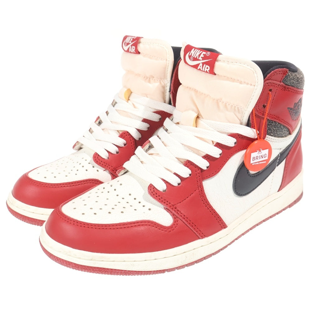 NIKE(ナイキ) AIR JORDAN 1 HIGH OG CHICAGO LOST & FOUND エアジョーダン1 ロストアンドファウンド ハイカットスニーカー ホワイト/レッド US9.5/27.5cm DZ5485-612