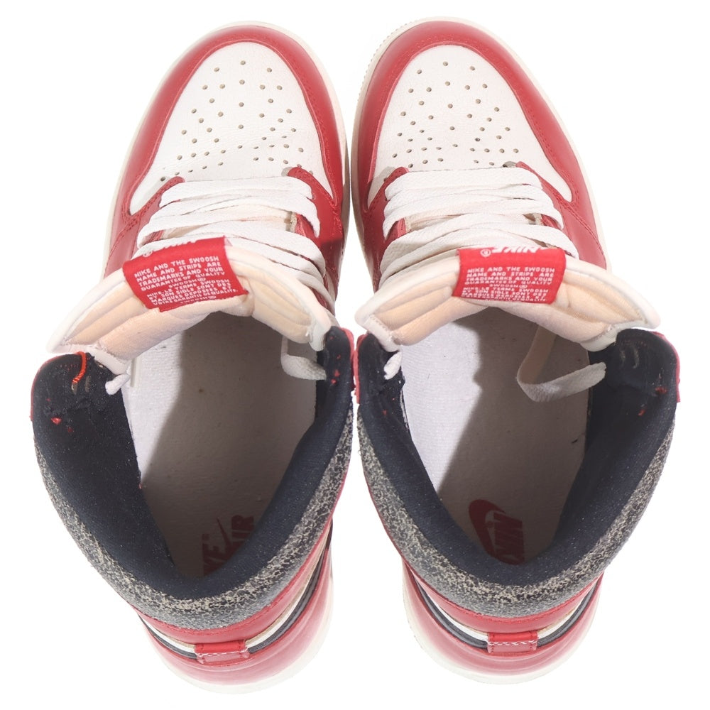 NIKE(ナイキ) AIR JORDAN 1 HIGH OG CHICAGO LOST & FOUND エアジョーダン1 ロストアンドファウンド ハイカットスニーカー ホワイト/レッド US9.5/27.5cm DZ5485-612