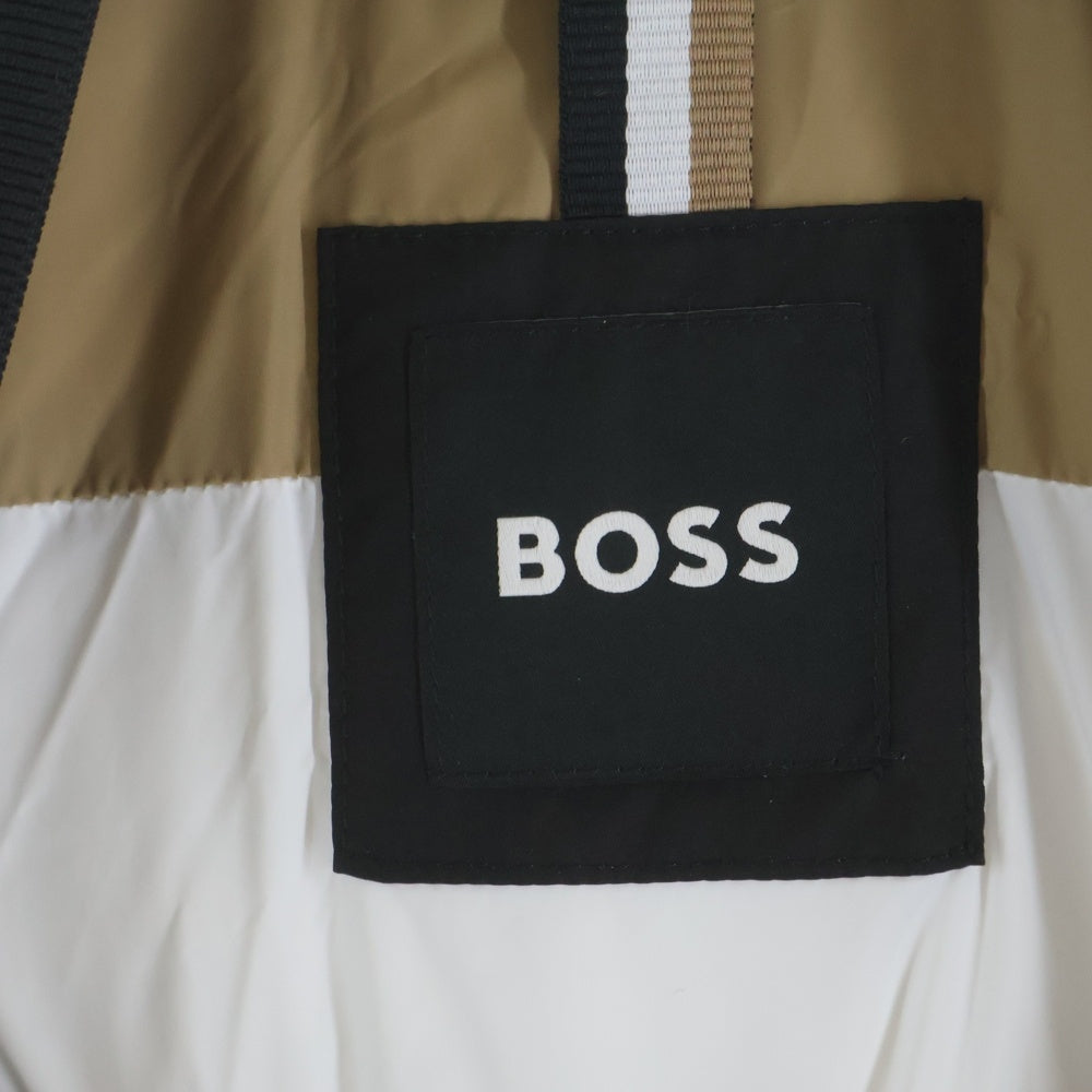 BOSS(ボス) BOMBER JACKET アームロゴパッチ 中綿 ボンバージャケット ブラック 50477648