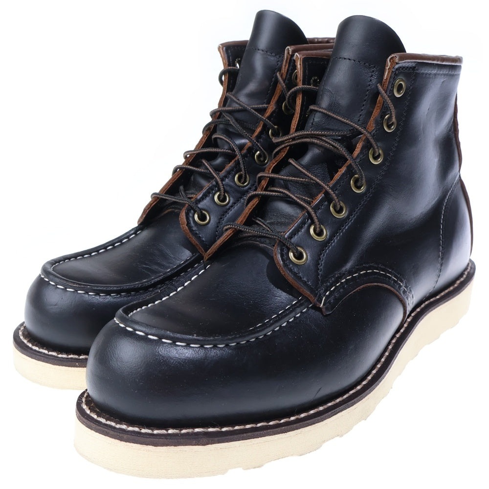 RED WING(レッド ウイング) 6 INCH CLASSIC MOC 6インチ クラシックモック USA製 レザー ブーツ ブラック
