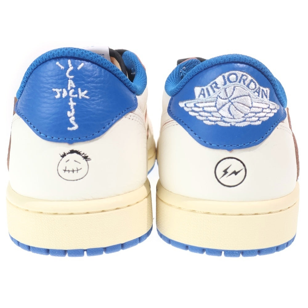 NIKE(ナイキ) ×TRAVIS SCOTT FRAGMENT DESIGN AIR JORDAN 1 LOW OG SP エアジョーダン1 ローカットスニーカー ブルー/ブラック/ホワイト US9.5/27.5cm DM7866-140