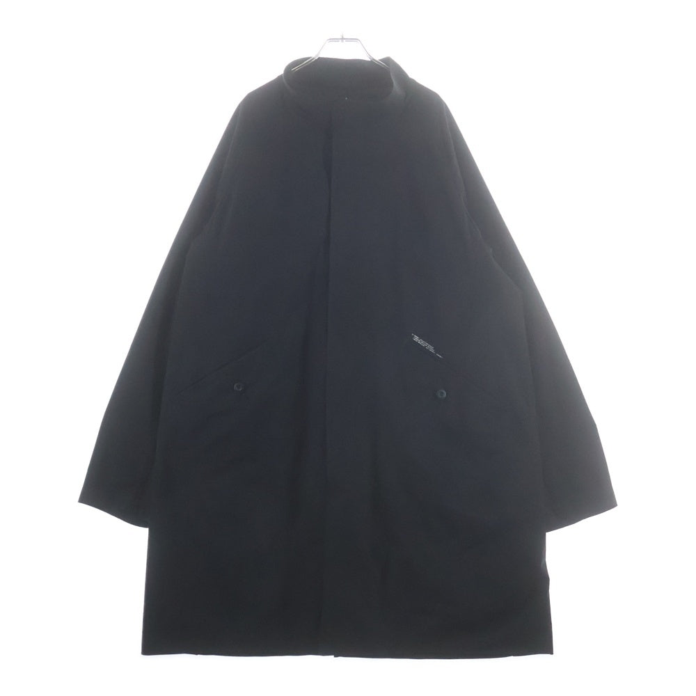 SOPHNET.(ソフネット) 26SS EX. EDUVACATION COAT イーエックス エデュバケーション ステンカラーコート ブラック SPNT-260049