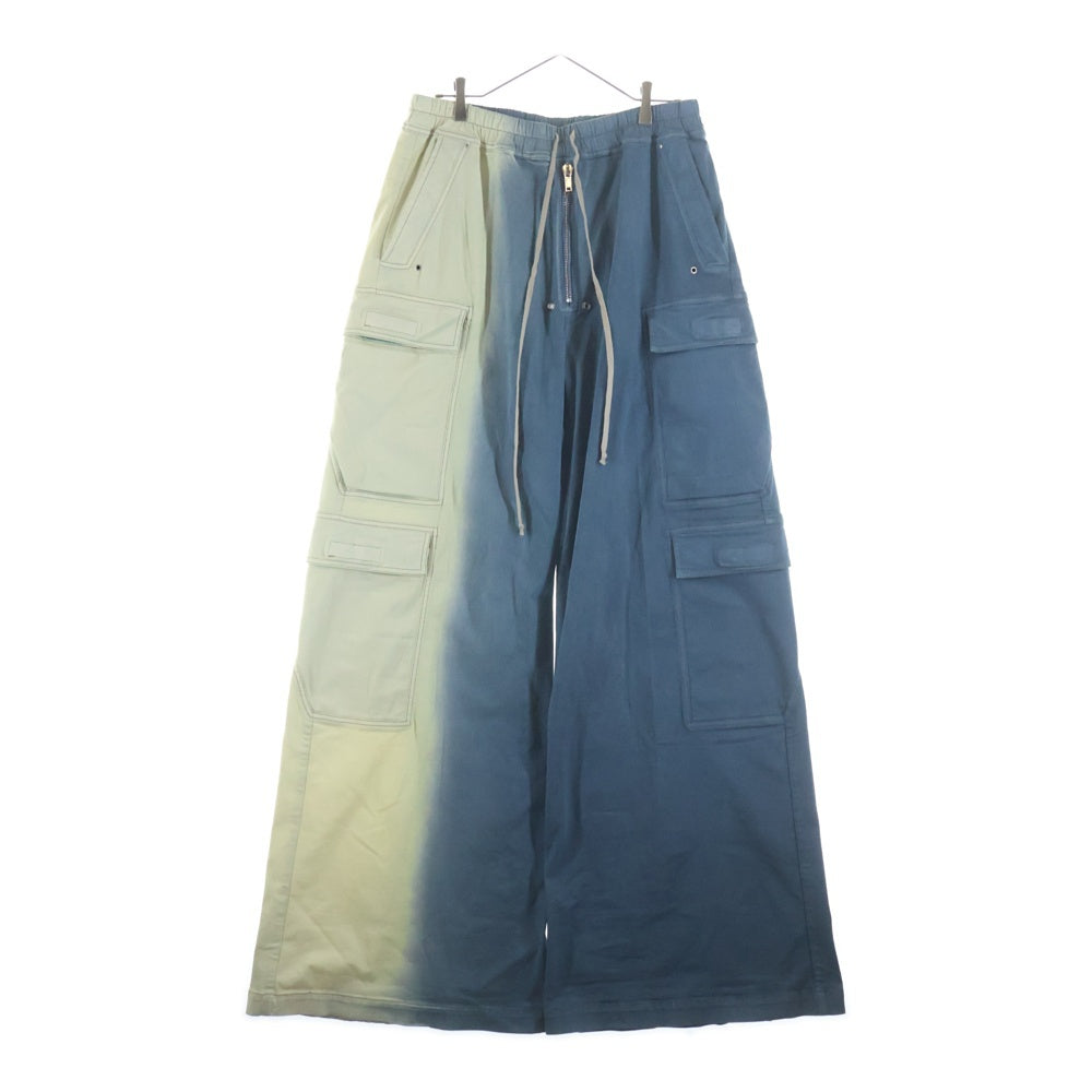 DRKSHDW(ダークシャドウ) 25SS DOUBLE CARGO JUMBO BELAS ダブル カーゴ ジャンボ ベラス コットン パンツ イエロー/インディゴ DU01E3398-SDDE