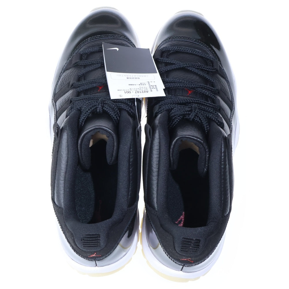 NIKE(ナイキ) AIR JORDAN 11 RETRO LOW 72-10 エアジョーダン11 レトロ ローカットスニーカー ブラック US13/31cm AV2187-001