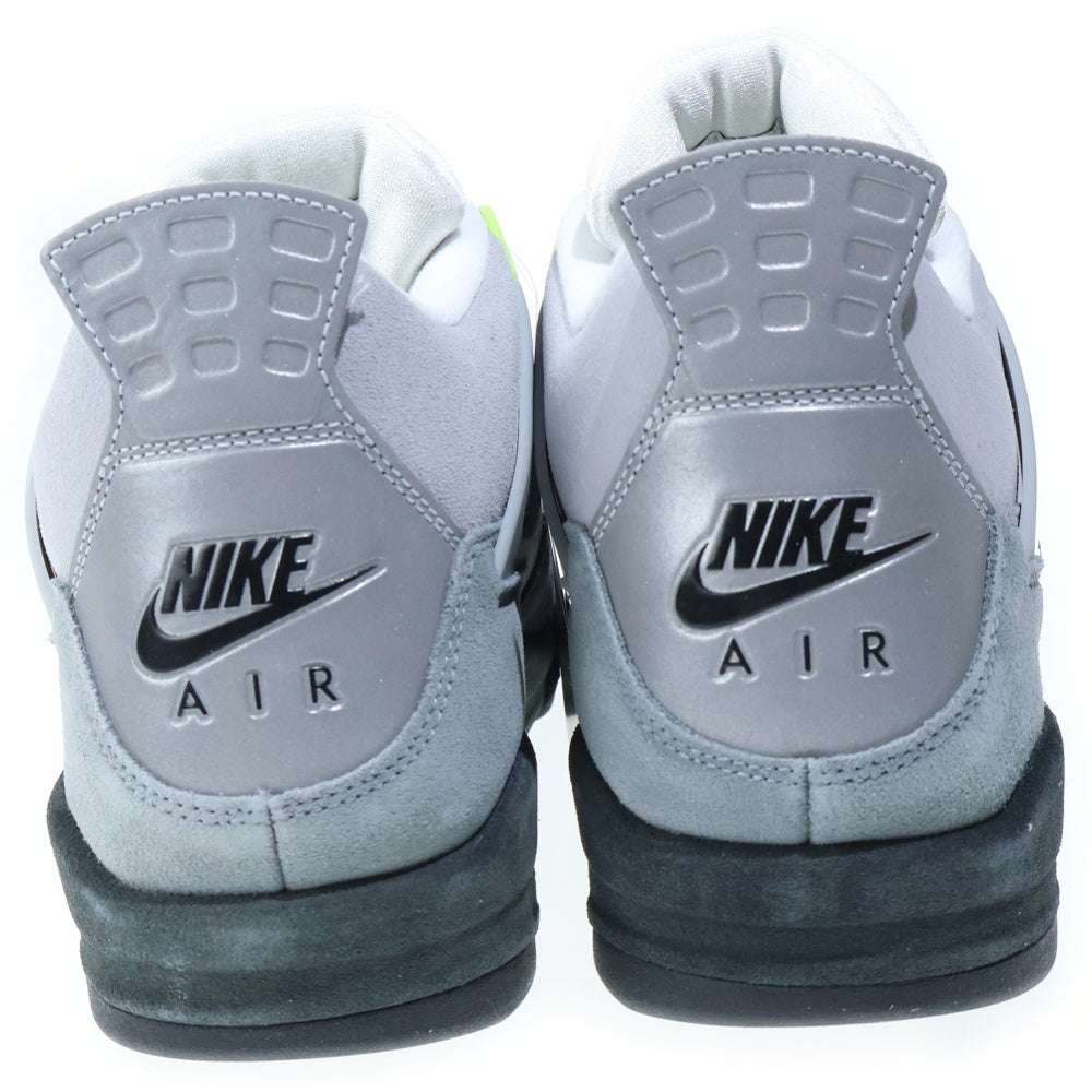 NIKE(ナイキ) AIR JORDAN 4 RETRO LE NEON エアジョーダン4 レトロ ネオン ハイカットスニーカー グレー/イエロー US13/31cm CT5342-007