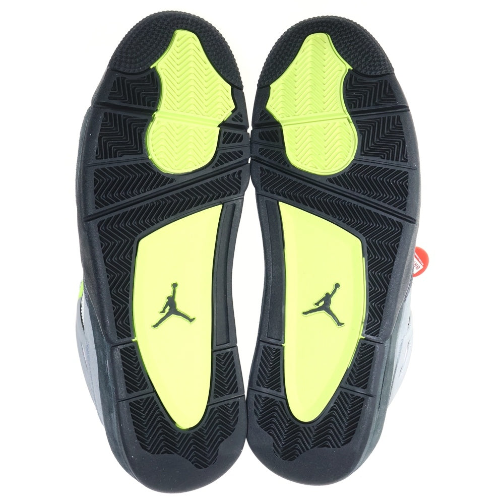 NIKE(ナイキ) AIR JORDAN 4 RETRO LE NEON エアジョーダン4 レトロ ネオン ハイカットスニーカー グレー/イエロー US13/31cm CT5342-007