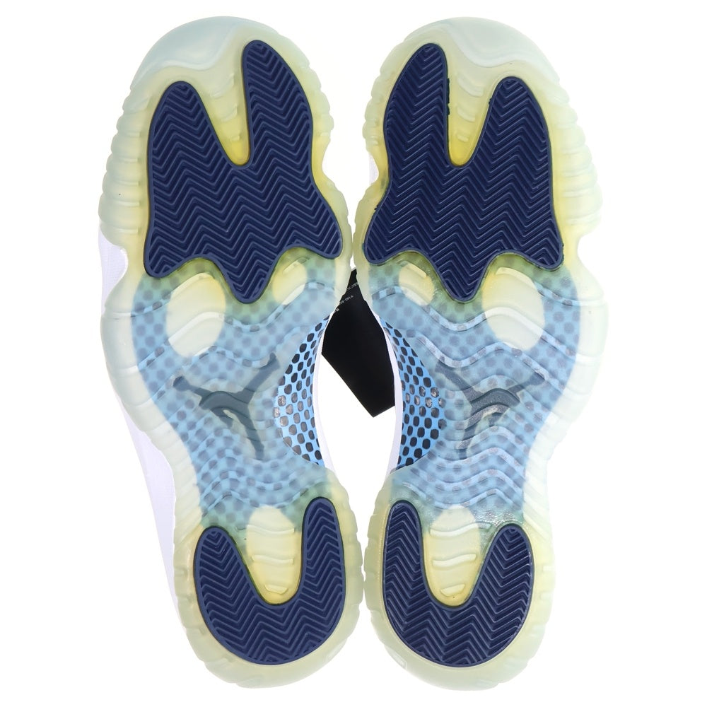 NIKE(ナイキ) AIR JORDAN 11 RETRO UNC WIN LIKE 82 エアジョーダン11 レトロ UNCウィンライク82 ハイカットスニーカー ホワイト/ネイビー US12/30cm 378037-123