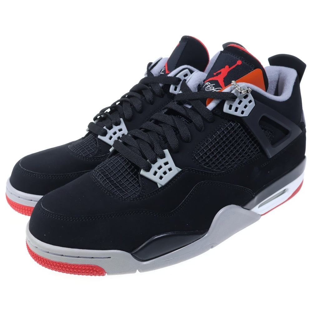 NIKE(ナイキ) AIR JORDAN 4 RETRO BRED エアジョーダン4 レトロ ブレッド ハイカットスニーカー ブラック US13/31cm 308497-060
