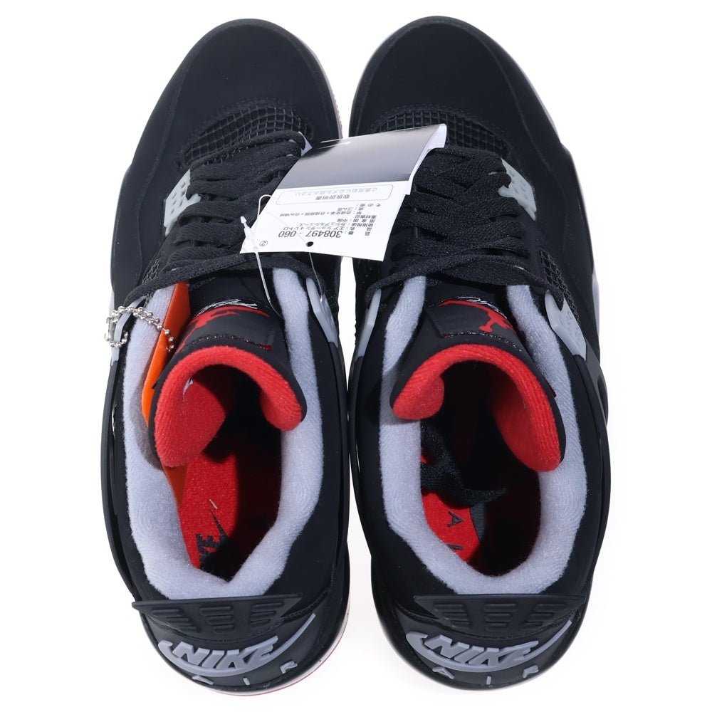 NIKE(ナイキ) AIR JORDAN 4 RETRO BRED エアジョーダン4 レトロ ブレッド ハイカットスニーカー ブラック US13/31cm 308497-060