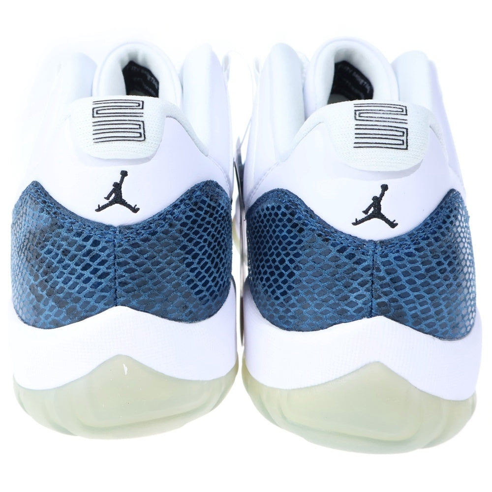 NIKE(ナイキ) AIR JORDAN 11 RETRO LOW LE SNAKESKIN エアジョーダン11 レトロ スネークスキン ローカットスニーカー ホワイト/ブルー US13/31cm CD6846-102