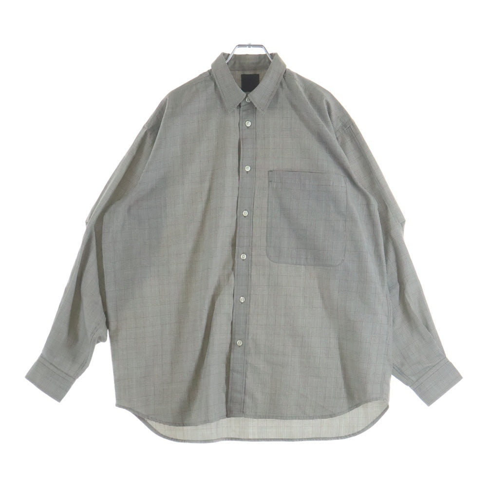DAIWA PIER39(ダイワ ピアサーティナイン) 25AW TECH REGULAR COLLAR SHIRT テックレギュラーカラー 長袖チェックシャツ グレー BE-82025W