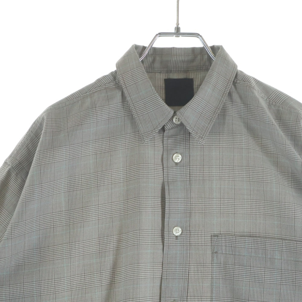 DAIWA PIER39(ダイワ ピアサーティナイン) 25AW TECH REGULAR COLLAR SHIRT テックレギュラーカラー 長袖チェックシャツ グレー BE-82025W