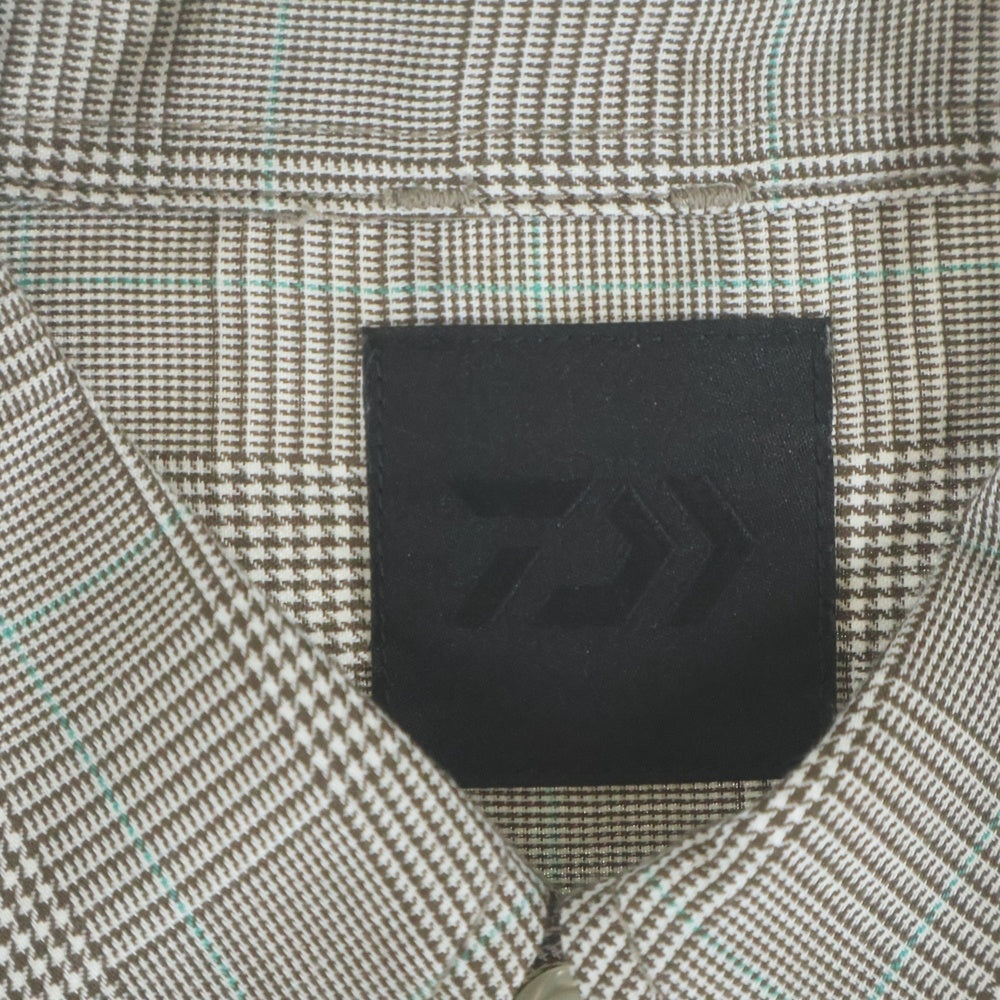 DAIWA PIER39(ダイワ ピアサーティナイン) 25AW TECH REGULAR COLLAR SHIRT テックレギュラーカラー 長袖チェックシャツ グレー BE-82025W