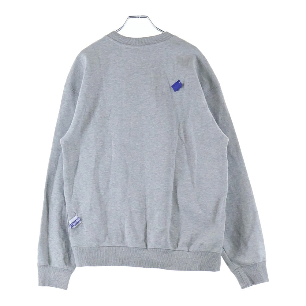 MAISON KITSUNE(メゾンキツネ) 21AW ×ADER ERROR アーダーエラー フロント フォックス ロゴエンブロイダリー プルオーバー スウェット グレー BKKFWSW04GR1