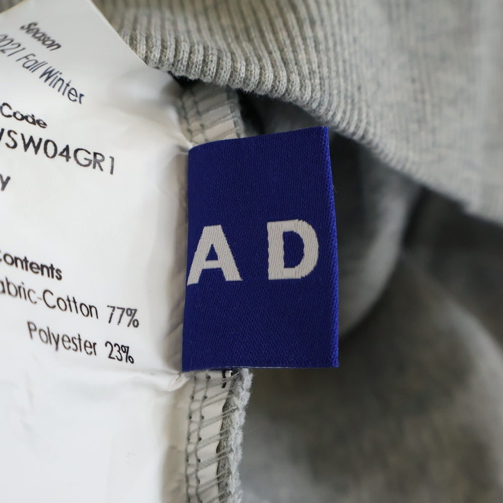 MAISON KITSUNE(メゾンキツネ) 21AW ×ADER ERROR アーダーエラー フロント フォックス ロゴエンブロイダリー プルオーバー スウェット グレー BKKFWSW04GR1