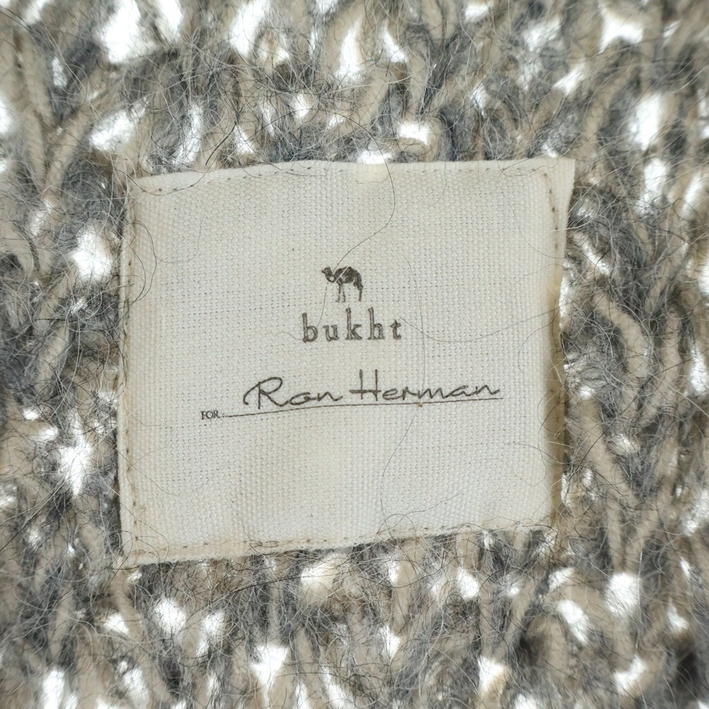 bukht(ブフト) ×Ron Herman ロンハーマン アルパカ ニット カーディガン グレー BV-006302
