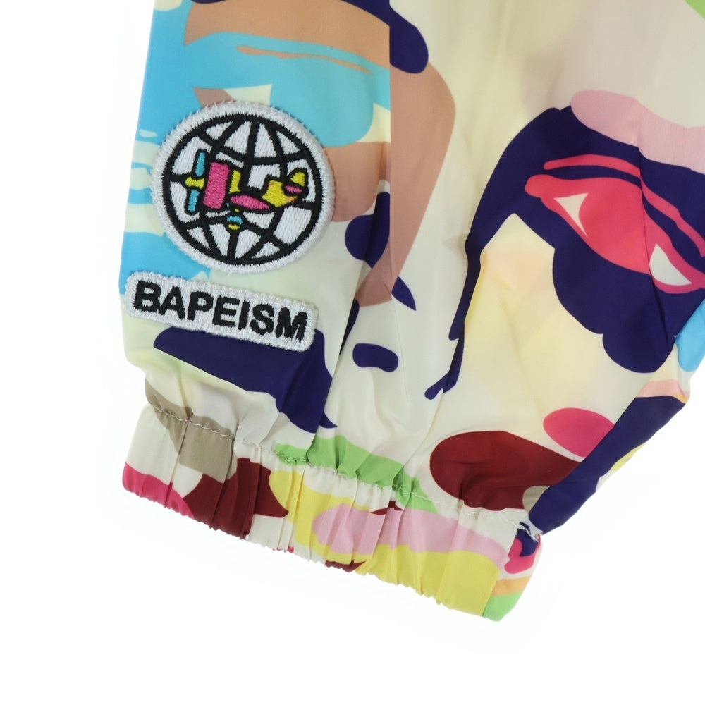 A BATHING APE(アベイシングエイプ) ×KIDSUPER CAMO LIGHTWEIGHT JACKET キッドスーパー カモ総柄 ライトウェイト フーデッドナイロンジャケット マルチカラー 001LJL231904C