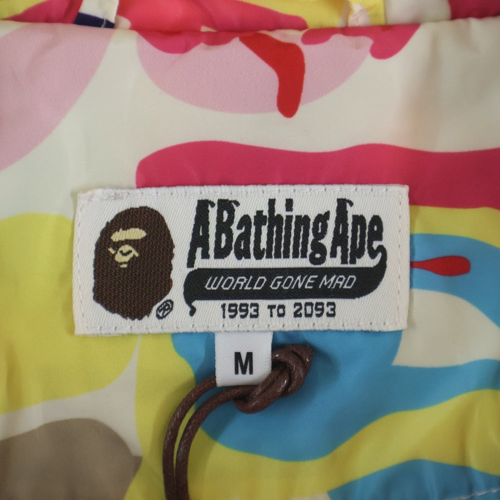 A BATHING APE(アベイシングエイプ) ×KIDSUPER CAMO LIGHTWEIGHT JACKET キッドスーパー カモ総柄 ライトウェイト フーデッドナイロンジャケット マルチカラー 001LJL231904C