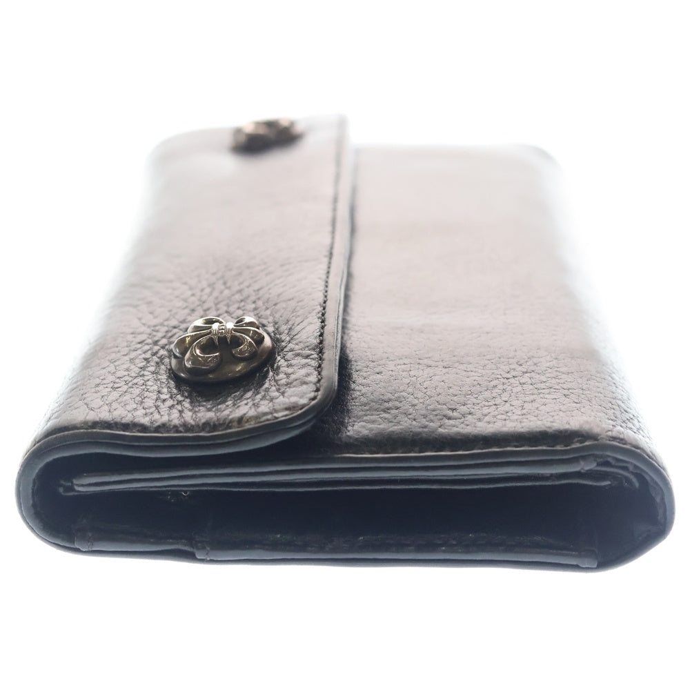 CHROME HEARTS(クロムハーツ) WAVE BS FLUER ウェーブ BSフレア レザーウォレット 財布 ブラック