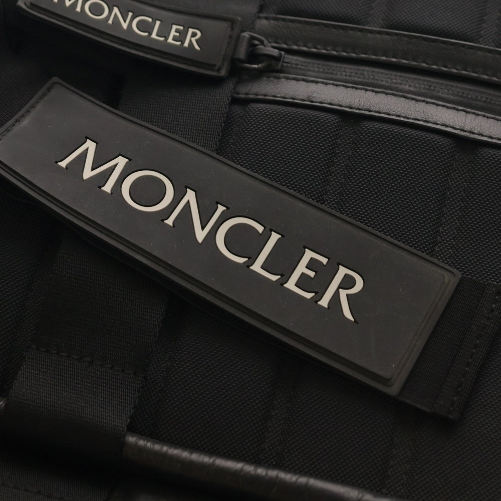 MONCLER(モンクレール) 18AW BACKPACK レザー ラバーロゴ バックパック リュックサック ブラック D209H0060100