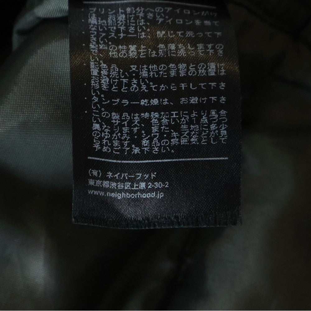 SVG ARCHIVES BY NEIGHBORHOOD(エスブイジーアーカイブスバイネイバーフッド) DECK/C-JKT 袖ボーダー切替 デッキジャケット ブラック 112BRSV-JKM01