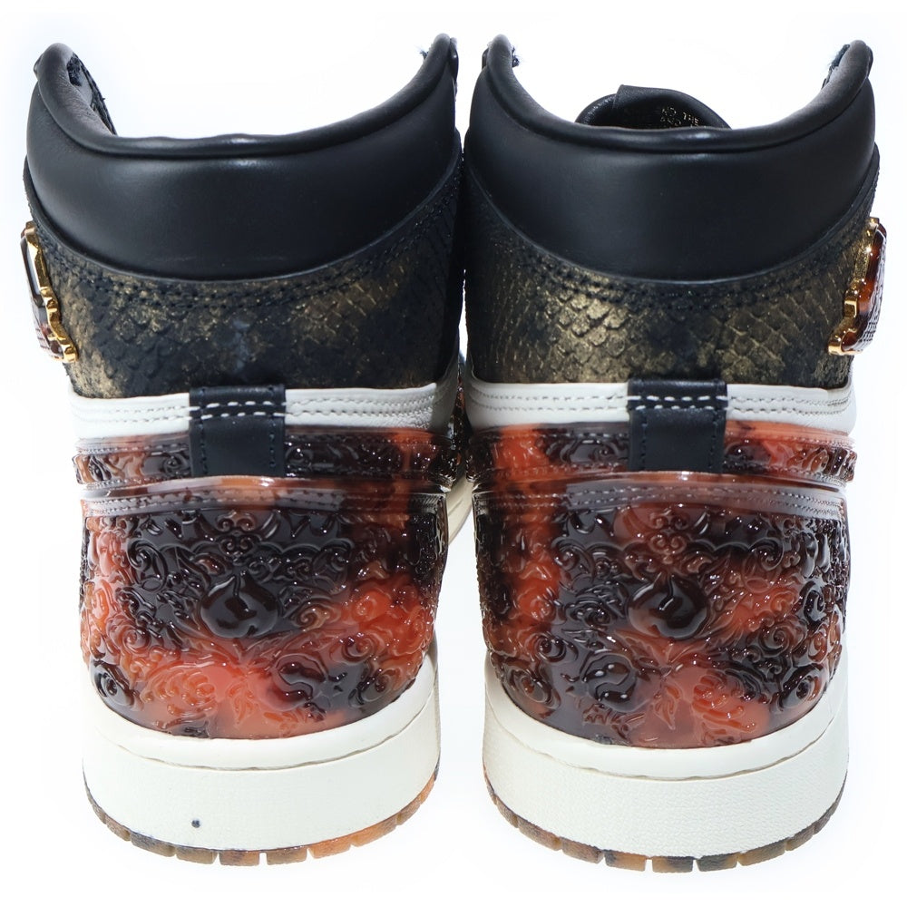 NIKE(ナイキ) AIR JORDAN 1 RETRO HIGH OG エア ジョーダン 1 レトロ 玄武 ハイカットスニーカー ホワイト/ブラック/ブラウン US10/28cm IB3165-091