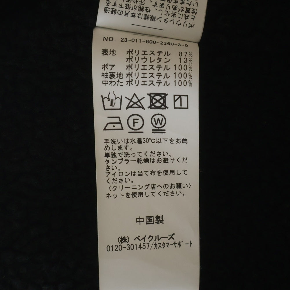 JOURNAL STANDARD(ジャーナルスタンダード) ポリエステル フェイクスエード ランチコート ブラック 23-011-600-2360-3-0